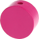 Motivperle Kreisform : dunkelpink