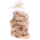 100 Sacchettini in organza assortiti 15cm x 10cm : beige
