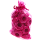 100 Sacchettini in organza assortiti 15cm x 10cm : rosa scuro