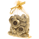 100 Sacchettini in organza assortiti 15cm x 10cm : oro