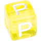 I Tuoi dadi arcobaleno in plastica con lettere (0,5 Kg) : P