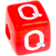 I Tuoi dadi arcobaleno in plastica con lettere (0,5 Kg) : Q