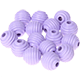 15 Perline rigate 15 mm : lilla