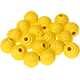 15 Perline rigate 15 mm : giallo