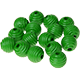 15 Perline rigate 15 mm : verde