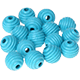 15 Perline rigate 15 mm : turchese chiaro
