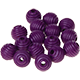 15 Perline rigate 15 mm : viola viola