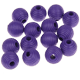 30 Perline rigate 10 mm : blu viola