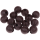 30 Perline rigate 10 mm : marrone