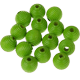 30 Perline rigate 10 mm : verde giallo