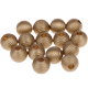 30 Perline rigate 10 mm : oro