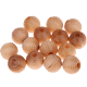 30 Perline rigate 10 mm : naturale
