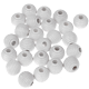 30 Perline rigate 10 mm : bianco