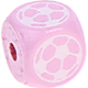 Rosa Geprägte Buchstabenwürfel 10 mm - Bilder : Fussball