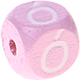 Rosa Geprägte Buchstabenwürfel 10 mm - Polnisch : Ó