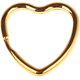 Anello portachiavi ''Cuore'' : oro
