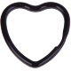 Anello portachiavi ''Cuore'' : nero