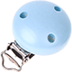 Clip semplice Ø 35mm : madreperla azzurro bambino