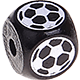 Dadi neri con lettere ad incavo 10 mm – Immagini : calcio