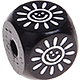 Dadi neri con lettere ad incavo 10 mm – Immagini : Sole