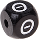 Dadi neri con lettere ad incavo 10 mm - Greco : Θ