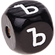 Dadi neri con lettere ad incavo 10 mm - Russo : ъ