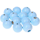 2 Perline di sicurezza 15 mm : azzurro bambino