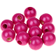 2 Perline di sicurezza 15 mm : madreperla rosa scuro