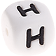Dado in silicone con lettera 12 mm : H