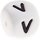 Dado in silicone con lettera 12 mm : V