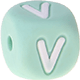 Dado in silicone con lettera 10 mm : V