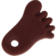 Piedini in silicone : marrone