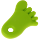 Piedini in silicone : verde giallo