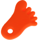 Piedini in silicone : arancione