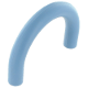 Mezzi anelli in silicone : azzurro bambino