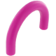 Mezzi anelli in silicone : rosa scuro