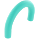 Mezzi anelli in silicone : turchese chiaro