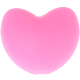 Cuoricini in silicone : rosa bambino