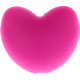 Cuoricini in silicone : rosa scuro