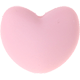 Cuoricini in silicone : rosa