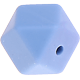 Esagono in silicone 17mm : azzurro bambino