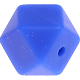 Esagono in silicone 17mm : blu scuro
