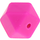 Esagono in silicone 17mm : rosa scuro