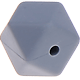 Esagono in silicone 17mm : grigio