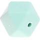 Esagono in silicone 17mm : menta