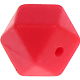 Esagono in silicone 17mm : rosso