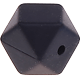 Esagono in silicone 17mm : nero