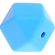 Esagono in silicone 17mm : azzurra