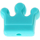Corona in silicone : turchese chiaro