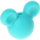 Mickey in silicone : turchese chiaro